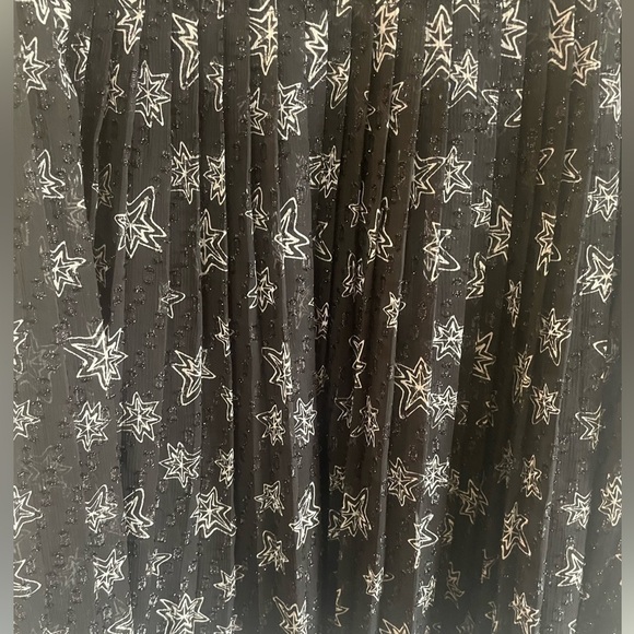 Kate Young for Target Shimmery Star Print Black Dress size small - Picture 3 of 16